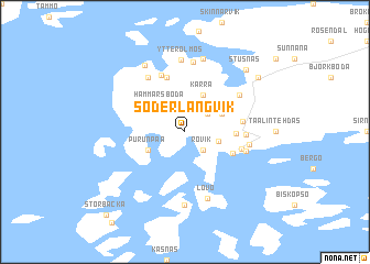 map of Söderlångvik