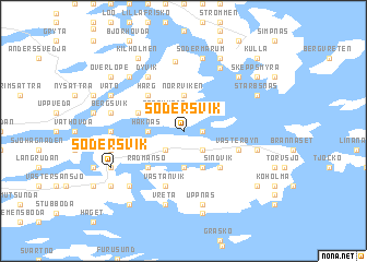 map of Södersvik