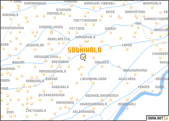 map of Sodhiwāla