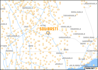 map of Sodī Basti