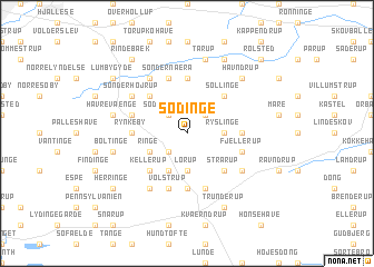 map of Sødinge