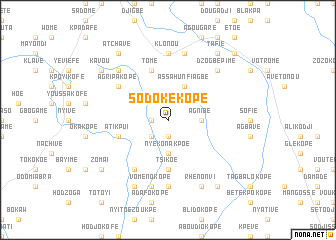 map of Sodokékopé