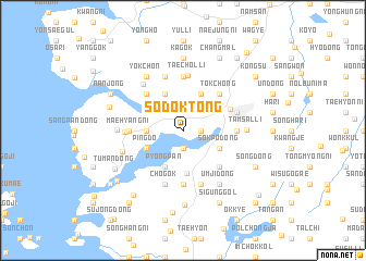 map of Sodŏk-tong