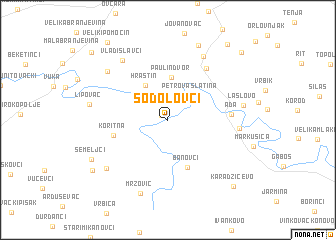 map of Šodolovci