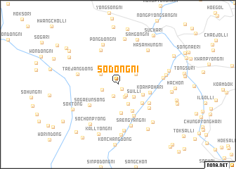 map of Sŏdŏng-ni