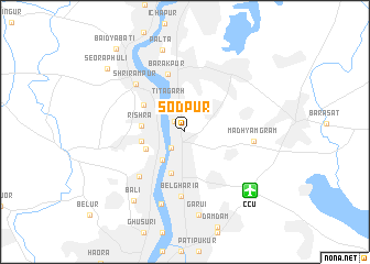 map of Sodpur