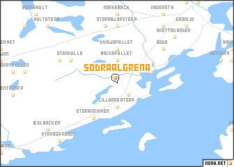 map of Södra Algrena