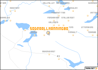 map of Södra Allmänningbo