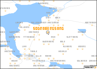 map of Södra Bergsäng