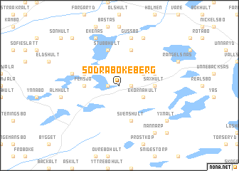 map of Södra Bökeberg