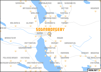 map of Södra Borgeby