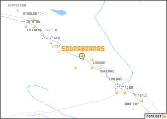 map of Södra Branäs