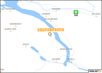 map of Södra Bränna
