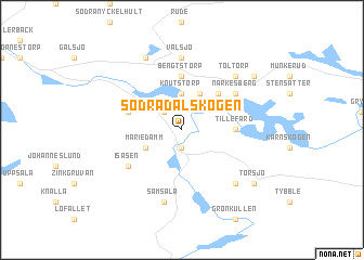 map of Södra Dalskogen