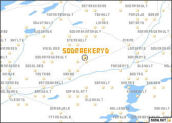 map of Södra Ekeryd