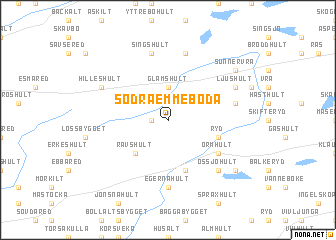 map of Södra Emmeboda