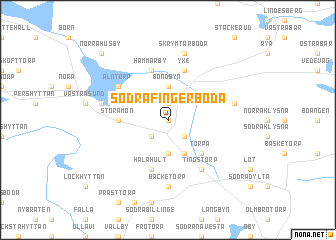 map of Södra Fingerboda