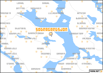 map of Södra Gärdsjön