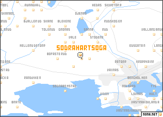 map of Södra Härtsöga