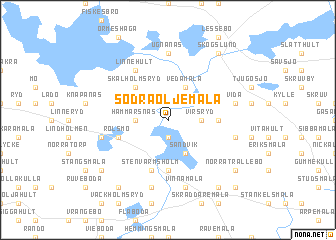 map of Södra Öljemåla