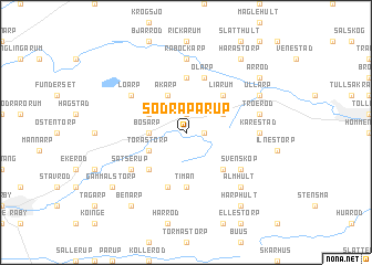 map of Södra Pårup