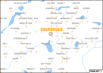 map of Södra Rudö