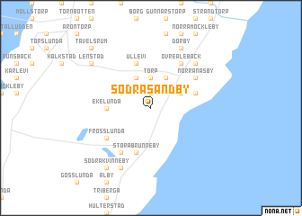 map of Södra Sandby