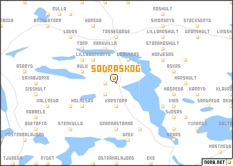 map of Södraskog