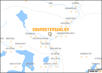 map of Södra Stensdalen