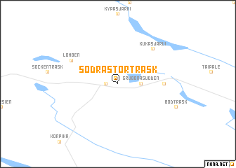 map of Södra Storträsk