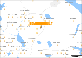 map of Södra Sunhult