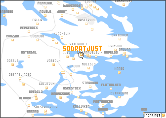 map of Södra Tjust