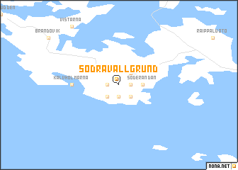 map of Södra Vallgrund