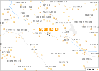 map of Sodražica