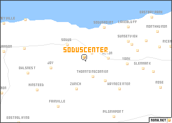 map of Sodus Center