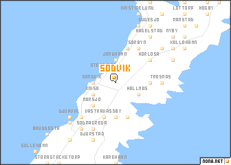 map of Södvik