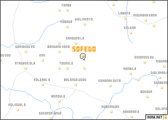 map of Sofédo