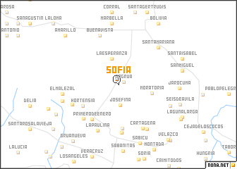 map of Sofía