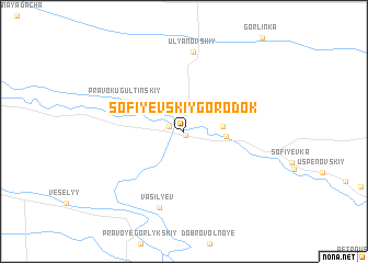 map of Sofiyevskiy Gorodok