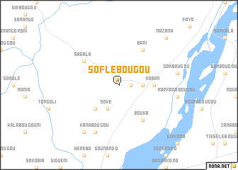 map of Soflébougou