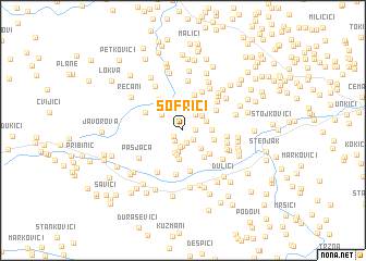 map of Sofrići