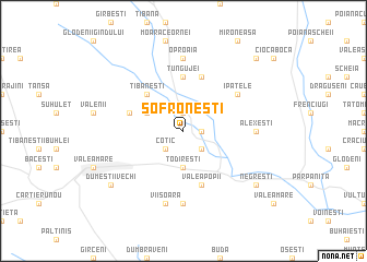 map of Sofroneşti