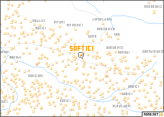 map of Softići