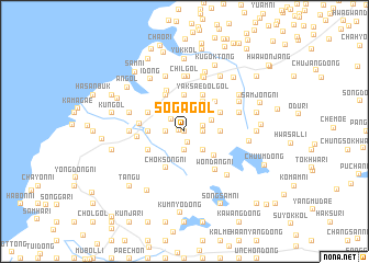 map of Sŏga-gol