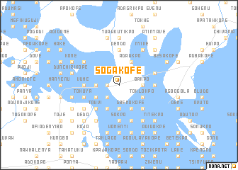 map of Sogakofe