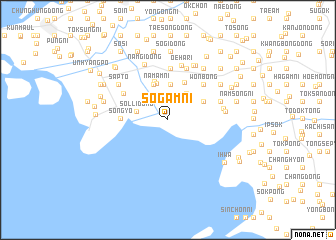 map of Sŏgam-ni