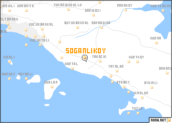 map of Soğanlıköy