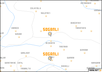 map of Soğanlı