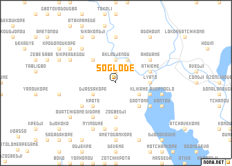 map of Soglodé