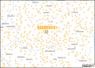 map of Sogorovići